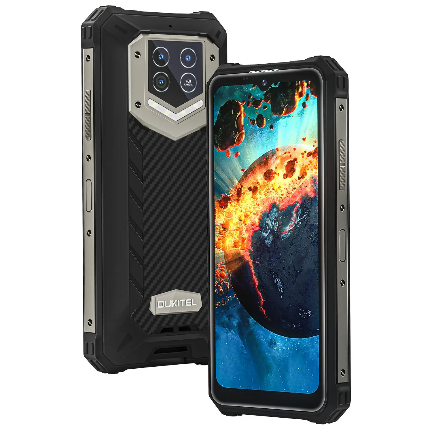 Oukitel WP15 Rugged Smartphone 6.5"HD+15600mAh Battery Mobile Phone 48MP Camera MT6833 NFC Octa Core Android11 Cell Phone