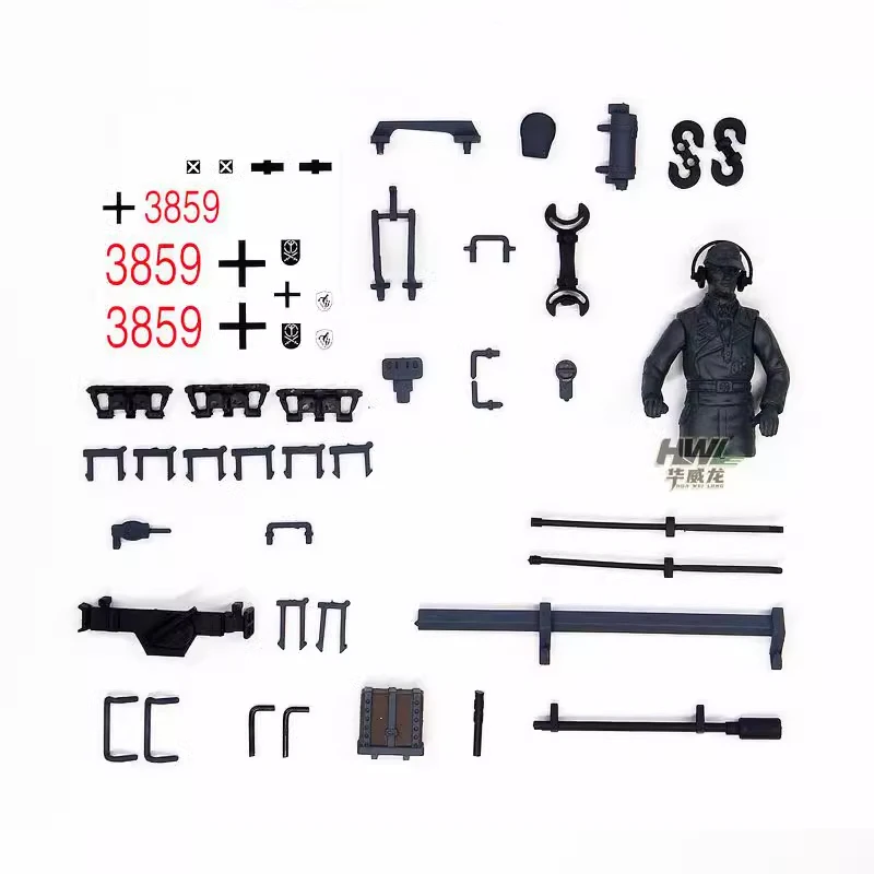 Henglong 1/16 Rc Tank Model Toy Accessories Details Self-assembly Appearance Plastic Decorative Parts Full Range Of Models Diy