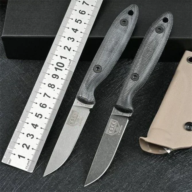 

DC53 Steel Fixed Blade Outdoor Survival Hunting Knife EDC Tactical Military Gear Gift Kydex Sheath