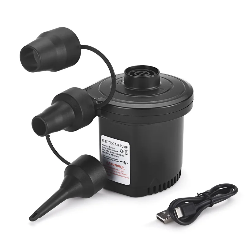Outdoor Camping Portable Rechargeable Air Pump for Inflating Swimming Pools Airbeds Camping Mattresses