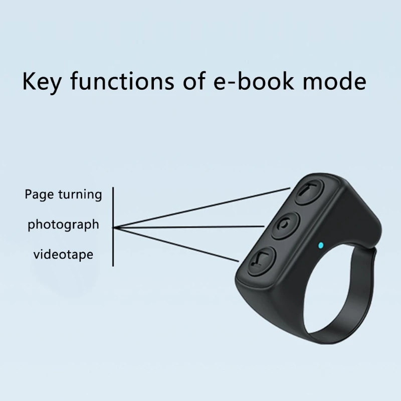 Convenient Rings Shaped Mobile Photographer and eBook Scroller with Charging Capability Drop shipping