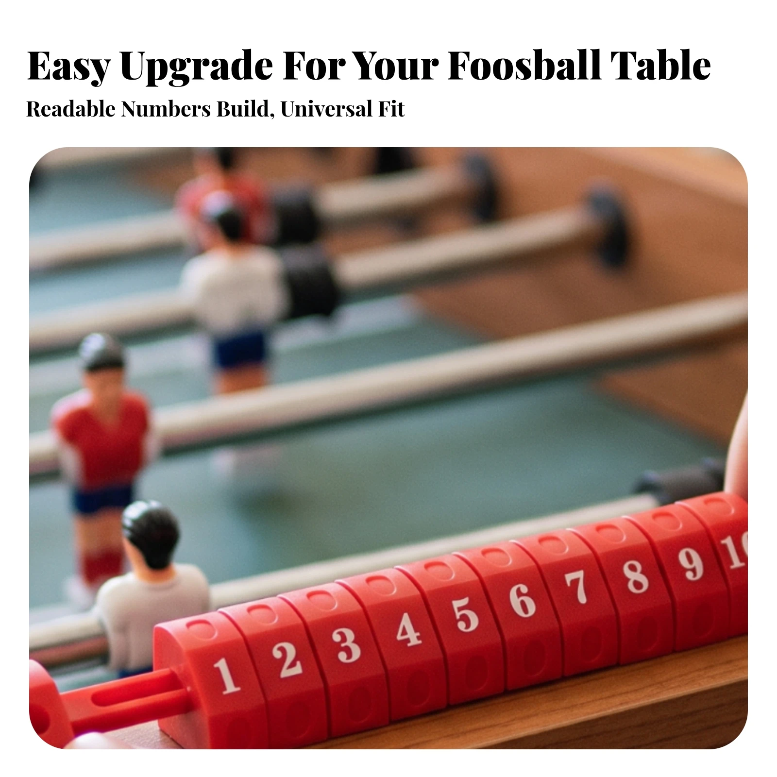 Foosball Table Score Counter Easy to Install Foosball Score Counter Scorekeeper Robust Accessory Plastic for Game Rooms