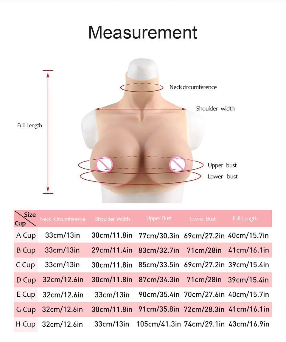 Tgirl Cosplay for Men Fake Silicone Breast Forms Huge Boob A/C/D/G/H Cup Transgender Drag Queen Shemale Cosplay