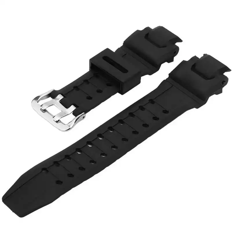 watch part Black Color PU Leather Watch Strap Watchband Fits for GA‑1000/1100 GW‑4000/A1100 G‑1400 for watch storage