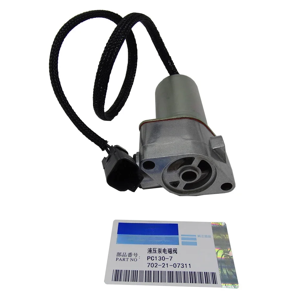 Hydraulic Pump Solenoid Valve PC130-7 702-21-07311 Excavator Parts Main Pump Solenoid Valve