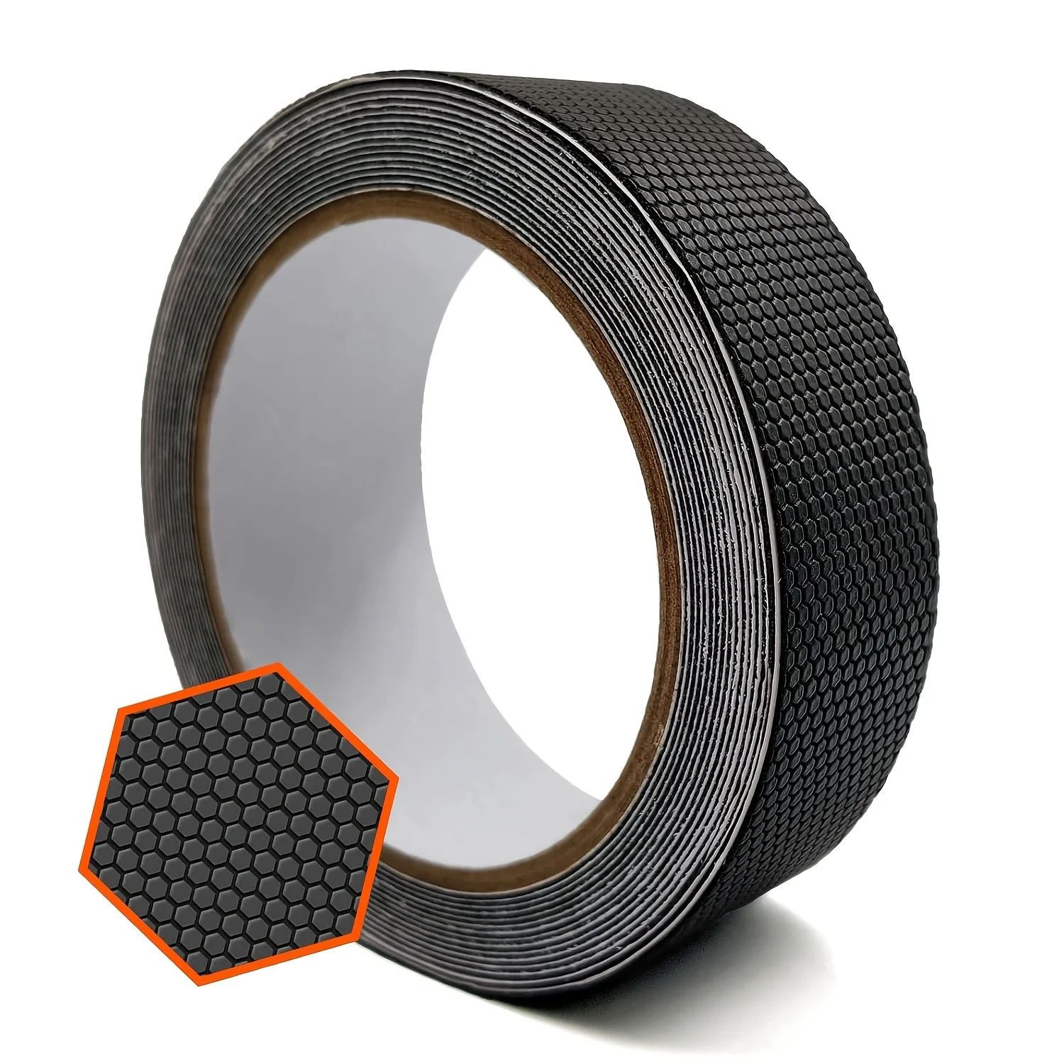 16.4Ft Rubber Anti Slip Tape Strong Adhesive Durable Safety Grip Tape For Stairs Handles Tools Smooth Surface Improve Safety Com