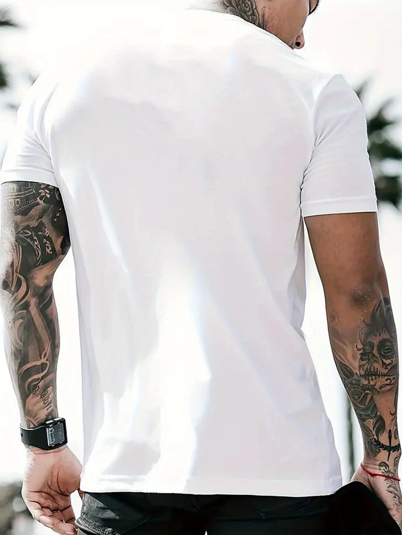 Summer men's 100% pure cotton casual loose fit Jesus Way truth life letter printed round neck short sleeved T-shirt top image 6