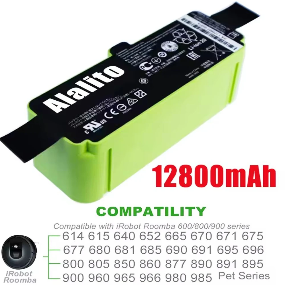 2025 Lithium Ion Battery for iRobot Roomba Cleaner 900 800 700 600 Series 960 980 981 965 895 890 860 695 692 690 680 675