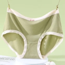 New Women's Modal Briefs High Waist Panties Solid Color Female Underwar Fashion Comfortable Lingerie Large size Pantiese