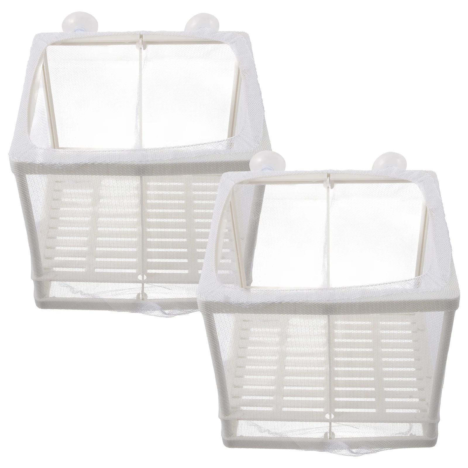 

2Pcs FishTankIsolationNet BreederBox AquariumNursery Incubator PregnantFish NewbornFish ShrimpReptile HatcheryBox