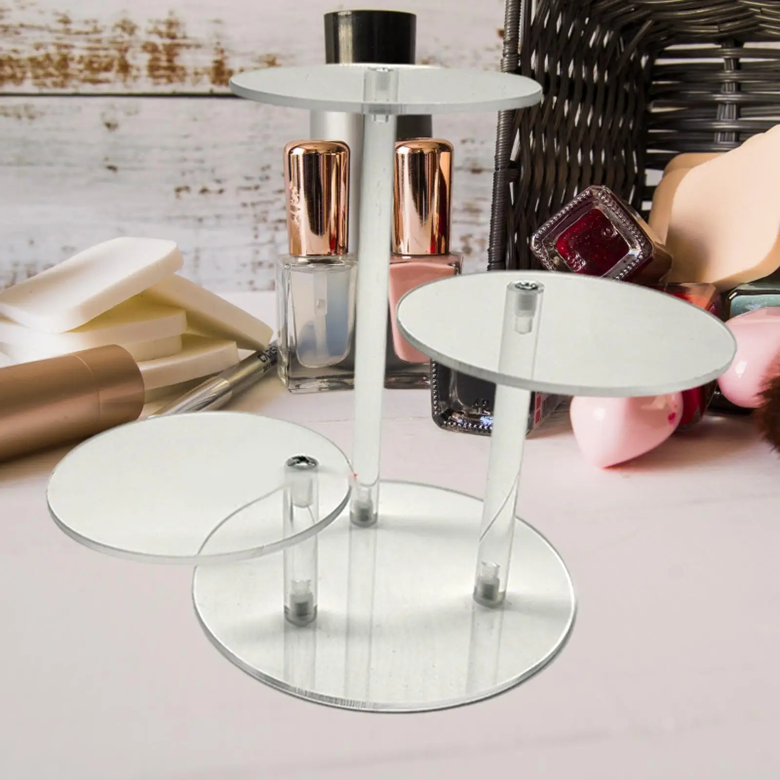 Acrylic Display Tower for Display Collections Watch Jewelry Cupcake Perfume