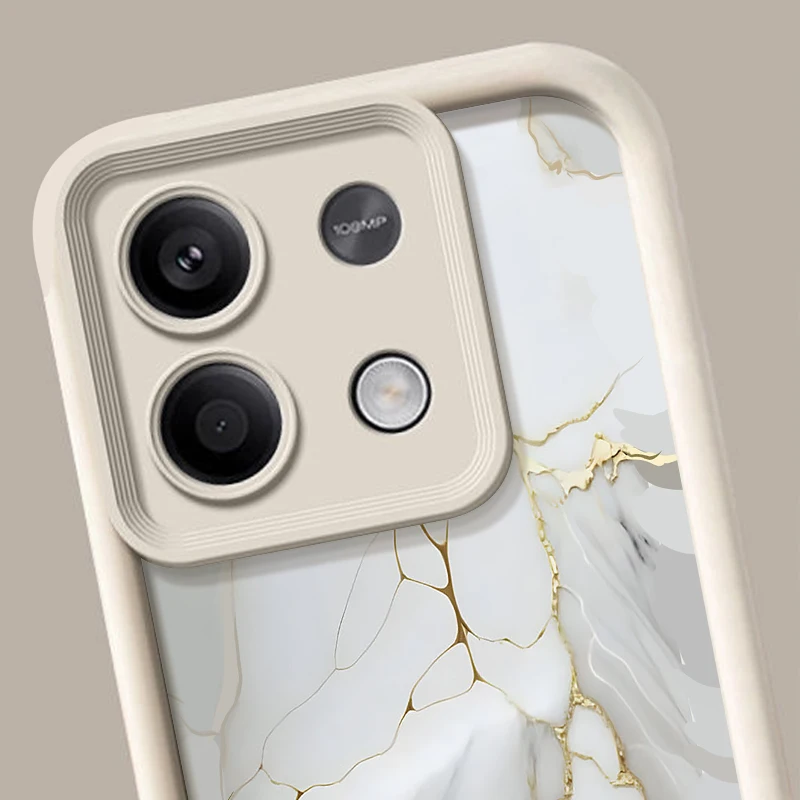 Marble Case For Xiaomi Redmi Note 13 14 Pro Plus Note 15 14 12 11 Pro 5G Poco X6 X5 F6 14T 13T Pro Soft TPU Silicone Phone Cover