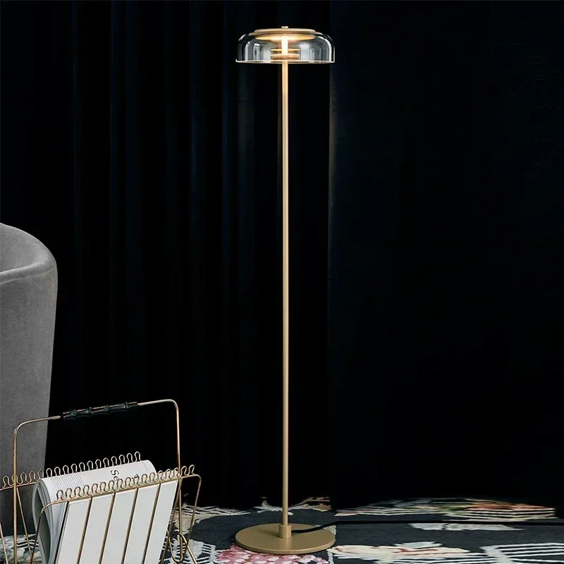 

Scandinavia Designer Led Floor Light Glass Standing Lamp for Bedroom Living Room Home Decoration