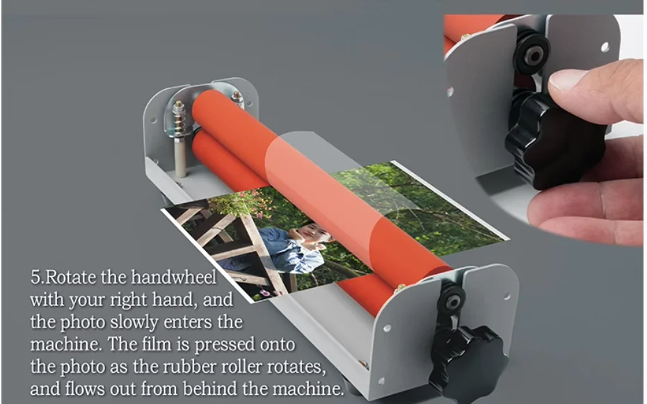 Máquina laminadora manual de rolo frio de 9,8 polegadas e 25 cm para uso doméstico