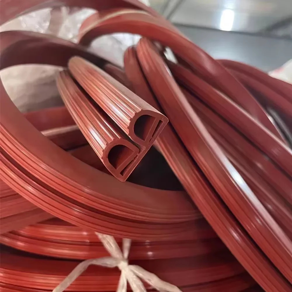 1 متر معيار شعبي مقاوم للماء مقذوف ارتفاع درجة الحرارة 200 درجة نافذة باب الفرن سيليكون المطاط ختم الشريط #4