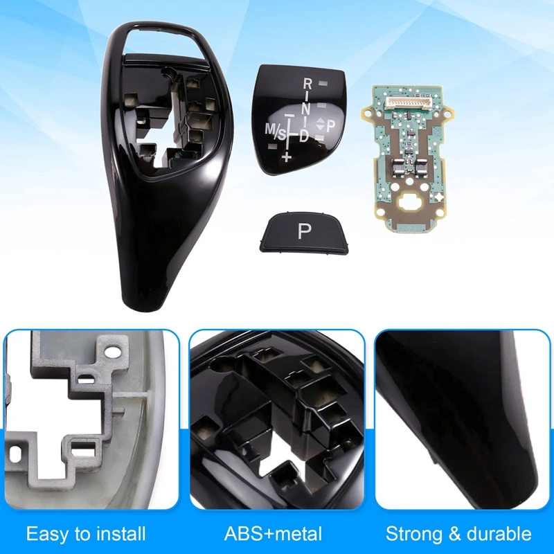 F Chassis Gear Shift Knob Panel & LED Circuit Board W/M Patch & P Button Patch For BMW 3 Series/4 Series 2013-2019