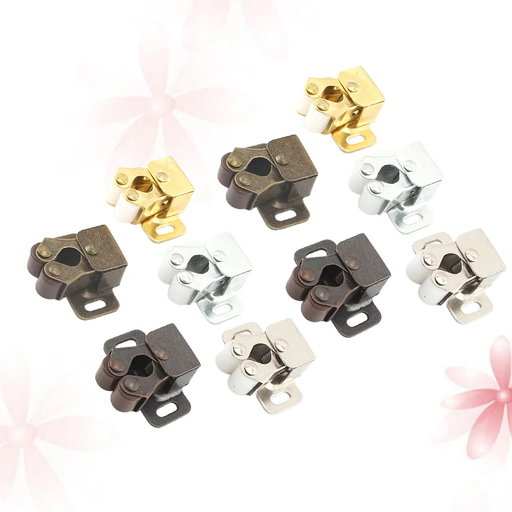 

15Pcs Door Touch Ball Catch Steel Kitchen Wardrobe Cabinet Clip Durable Furniture Latch Ball Catch Door Latch Wardrobe Clip