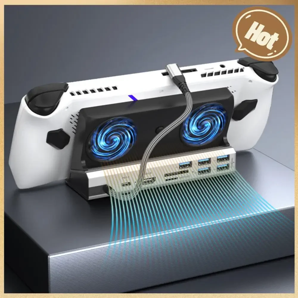 

Hub Holder Dock HDMI-Compatible Dock Console Hub 4K 60Hz USB C Docking Station Type C USB 3.0 2.0 PD 100W RJ45 for ROG Ally Game