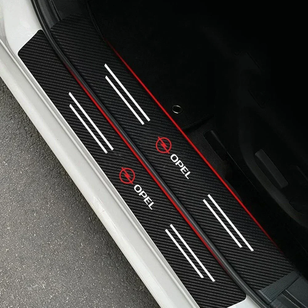 

Car Door Threshold Pedals Stickers For Opel Insignia Astra Antara Meriva Zafira H G Corsa Vectra c Zafira a Auto Gadgets