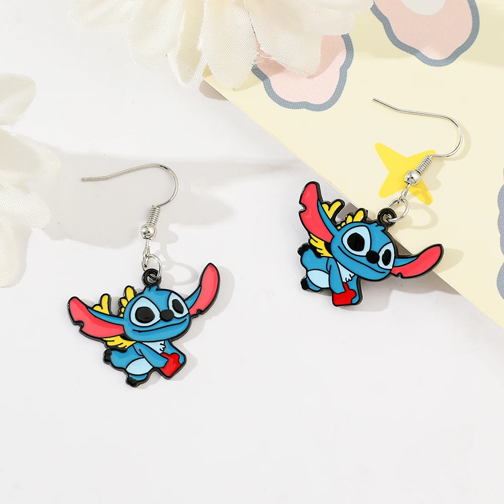 الإبداعية غرزة ملتوي الأقراط الكرتون الغريبة الحيوان تصميم بديل الأزياء والمجوهرات لطيف مضحك الأقراط هدية للفتيات