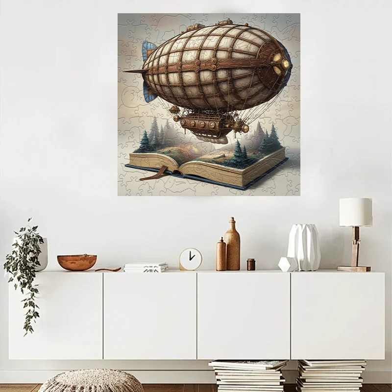 เกมปริศนาจิ๊กซอว์ไม้ลายสามมิติ ของเล่นคลายเครียด