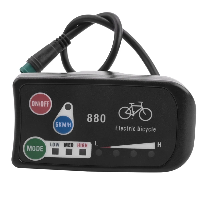 Hot Electric Bicycle Display 36V 48V Ebike Ligent Control Panel Lcd Display LED880 Waterproof Controller For KT