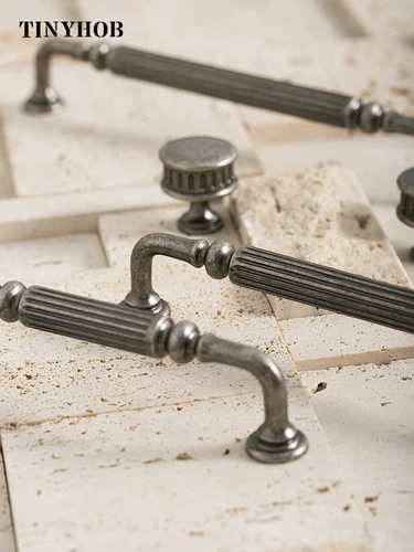 Tiradores de almacenamiento para armario de cocina, tiradores de armario, tiradores de armario, tiradores de puertas de armario Vintage, color plateado antiguo