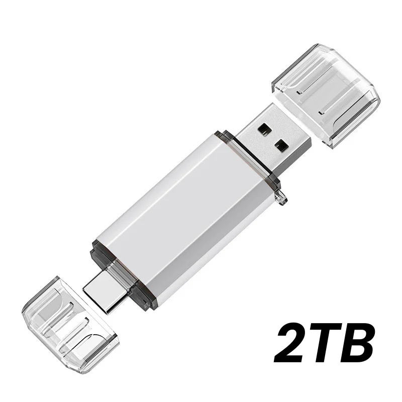 Neuer 16TB 2-in-1 OTG USB-Stick 3.0 Typ C 8TB 4TB 2TB Pendrive für iPhone Samsung Huawei Xiaomi Android Laptop Speicherstick