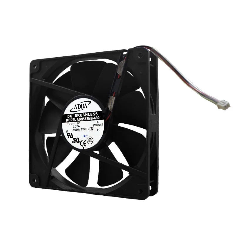 ORIGINAL ADN512MB-A90 DC12V 0.27A 13525 135*135*25mm NEW COOLING FAN RADIATOR