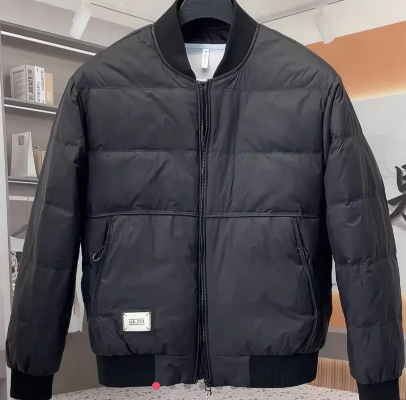 

New 2025 Men's Lightweight down Cotton Jaet Baseball Collar Color Outerwear Winter Casual Versatile Simple Warmth