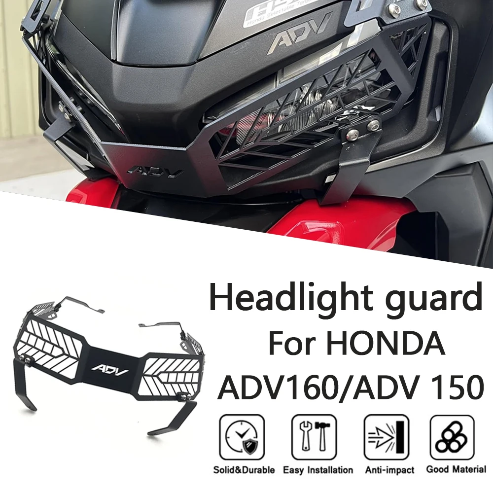 

MTKRACING Headlight Guard For HONDA ADV 150 2019-2021 ADV 160 22-24 Headlight Shield Guard Protector Headlamp Mesh Grille Cover