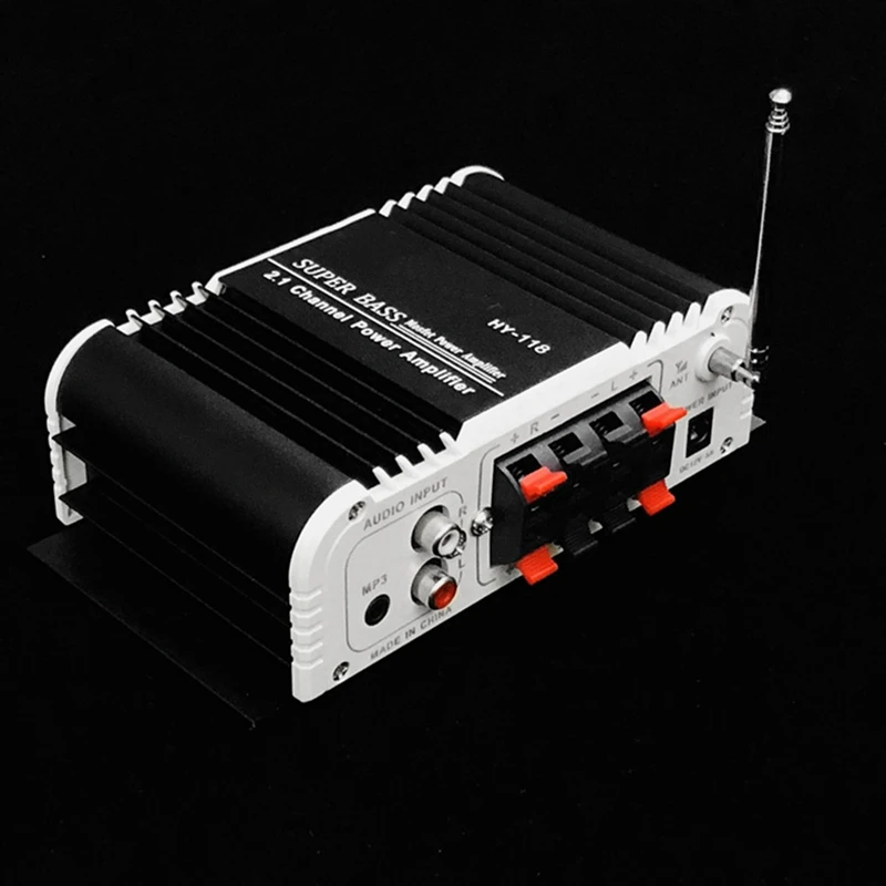 HY-118 Bluetooth 2.1+1 4 Channel Output Subwoofer TF/USB/FM Audio Power Amplifier Stereo Amplificador Super Bass