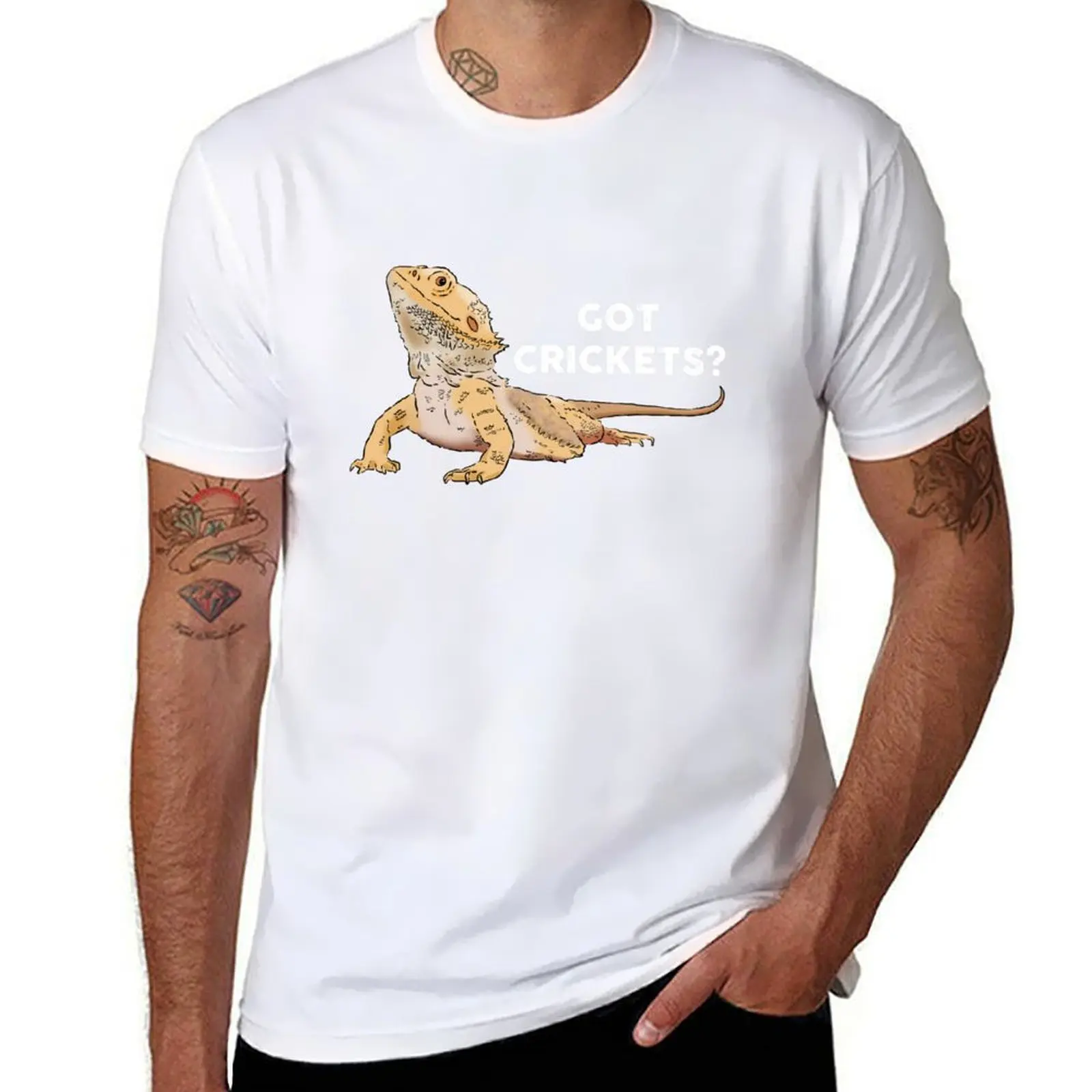 

Funny Bearded Dragon, Got Crickets, Bearded Dragon Lover T-Shirt t shirts for man graphic funny mens graphic t shirts T-Shirt