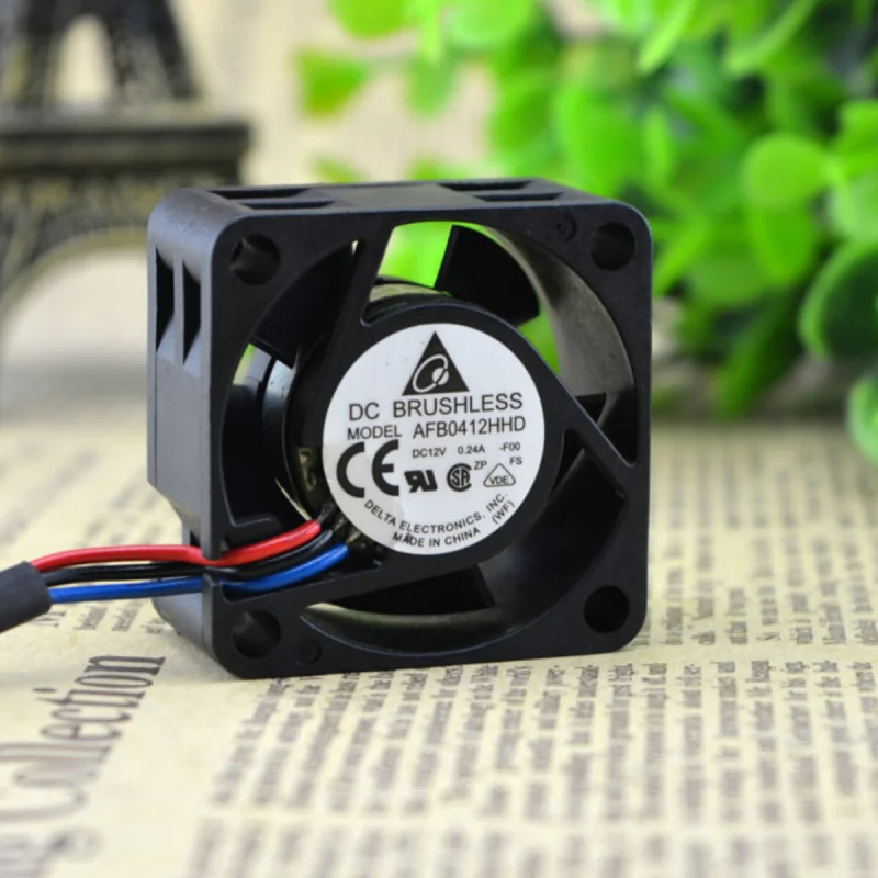 l 1PCS For DELTA AFB0412HHD | 12V 0.24A Small Quiet Server Chassis Fan 40×40×20mm 4CM