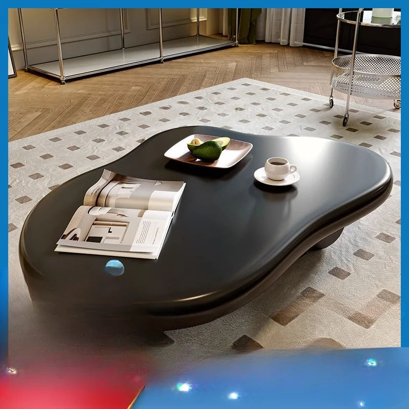 

Irregular black cloud coffee table living room household small apartment light luxury modern simple celebrity table