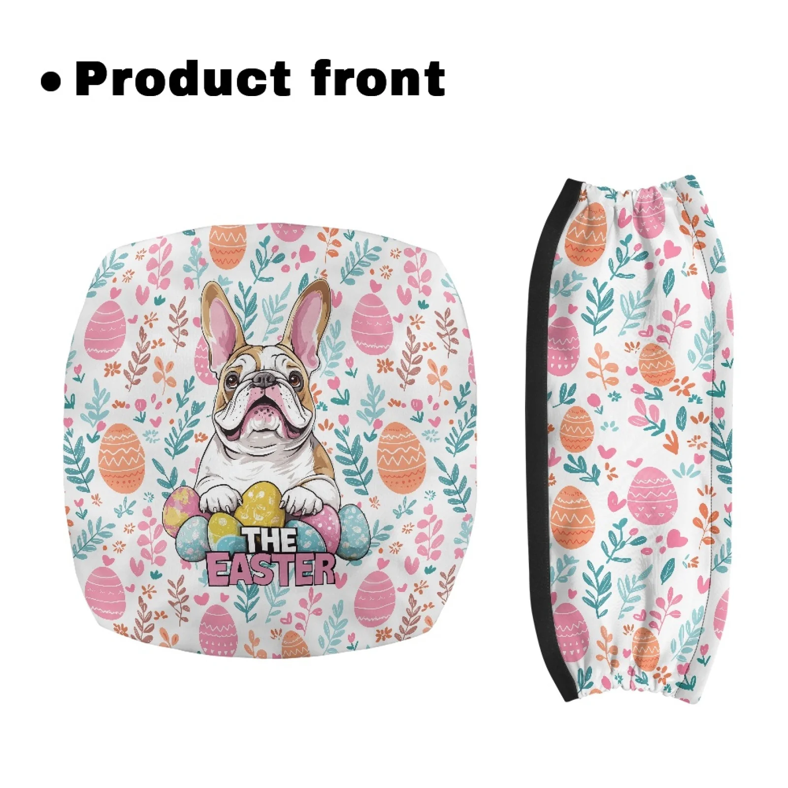 Coloranimal Easter 2PCS Rollator Seat Cover Wear-Resistant Walker Cover for The Elderly