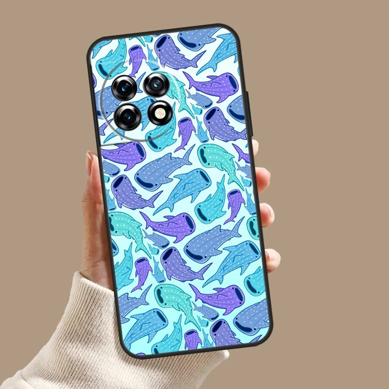 Чехол Whale Sharks для OnePlus Nord 5 CE 3 4 Lite N20 N30 OnePlus 15 13 12 11 10T 13T 13R 8 9 10 Pro Cover