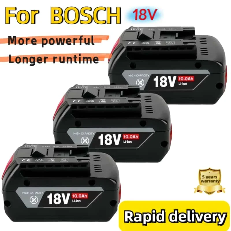 18V 10000mAh Lithium Ion Battery Replacement For Bosch 18V Professional Drill Battery BAT609 GSR BAT610 BAT618 BAT619 18V 10.0Ah