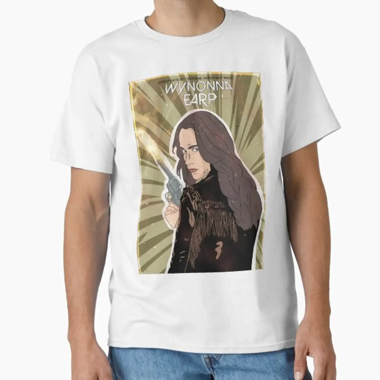 Wynonna Earp Classic T Shirt vintage Washed Slightly Versatile graphic Comfortable homme Unisex fashion Stylish streetwear