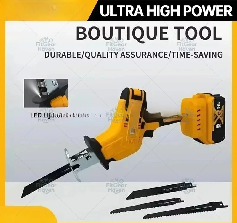 Suitable for multifunctional metal woodworking pipe cutting saw 2800RPM cordless reciprocating saw 20V brushless electric saw