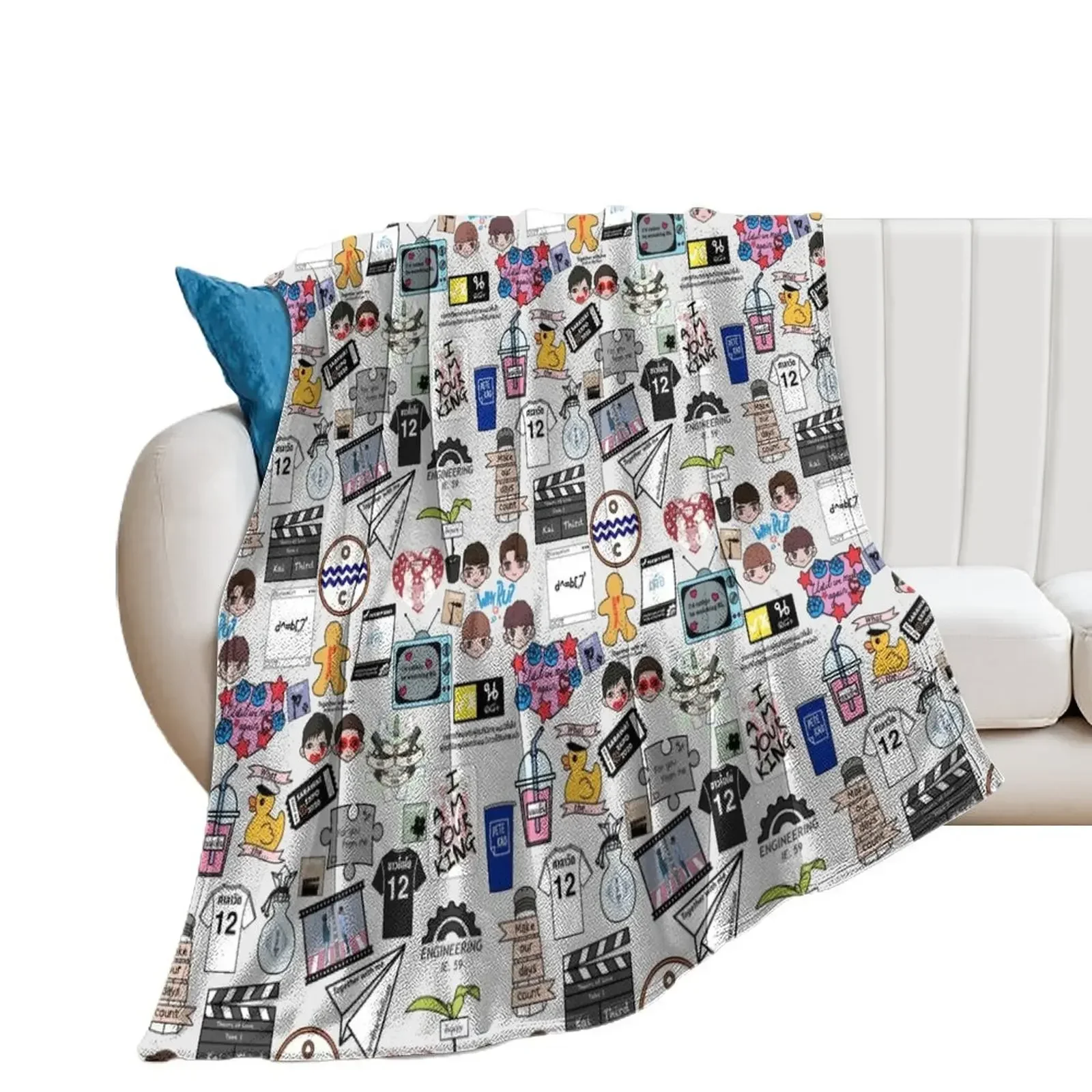 

BL All-Over-Print Throw Blanket christmas decoration Summer Beddings Blankets