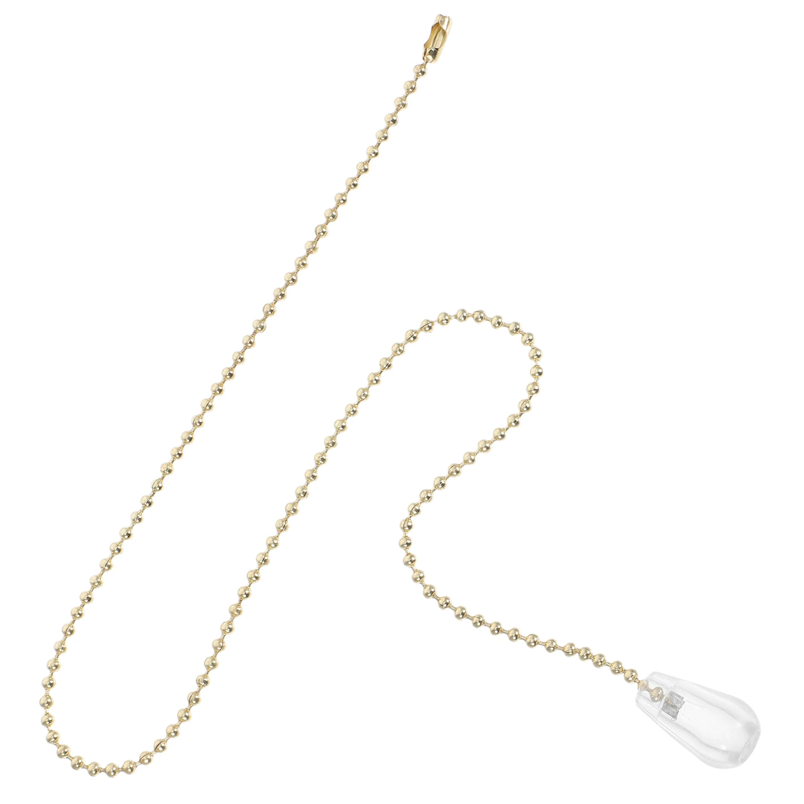 

Transparent Pendant Light Pull Chain Decorative Cord Metal Chains Bathroom Lighting Fans Easy Installation Durable Plastic
