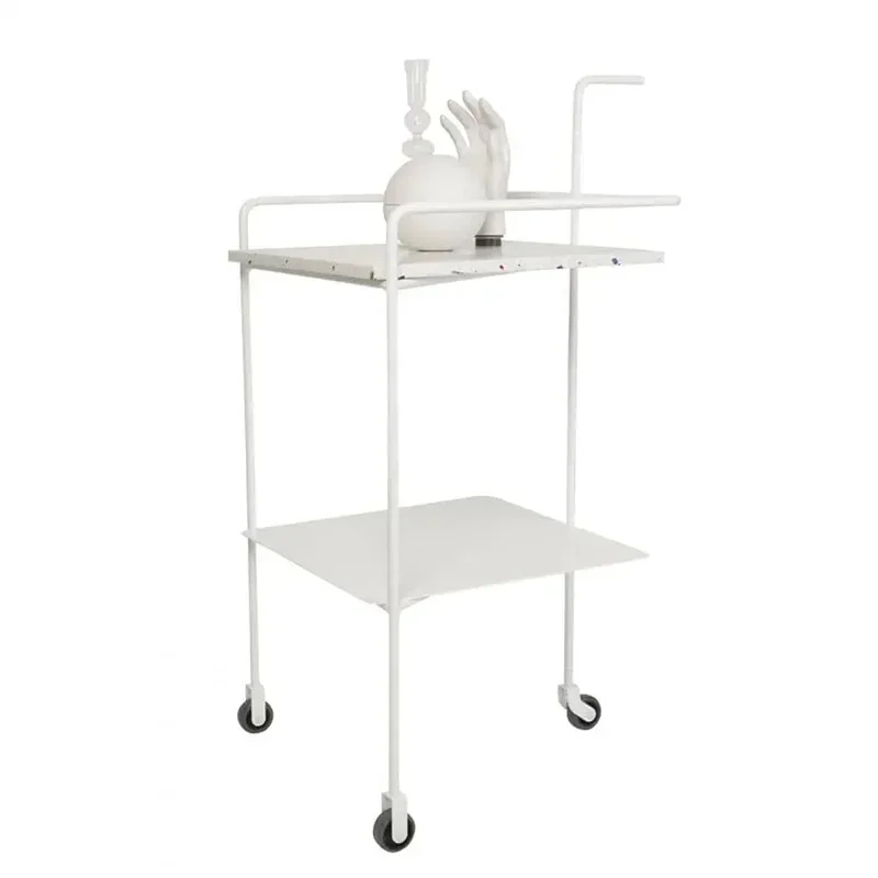 

New double-layer hotel service supplies, hall red wine and water dishes, villa folk household trolley