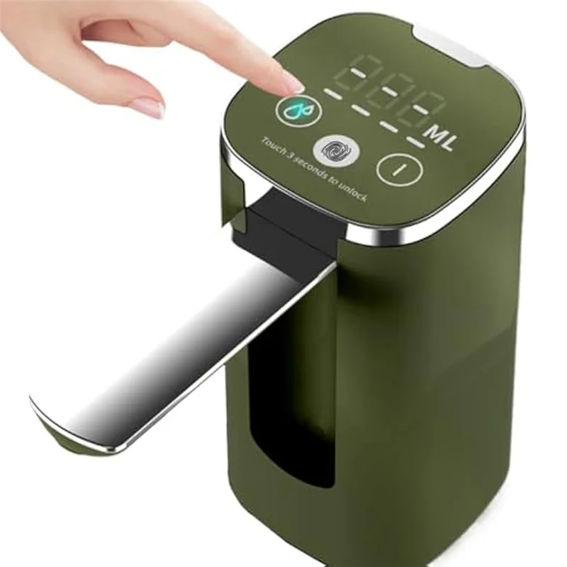 Able-bomba de água elétrica silenciosa automática-distribuidor de jarro de água recarregável dobrável para garrafa de 5 galões
