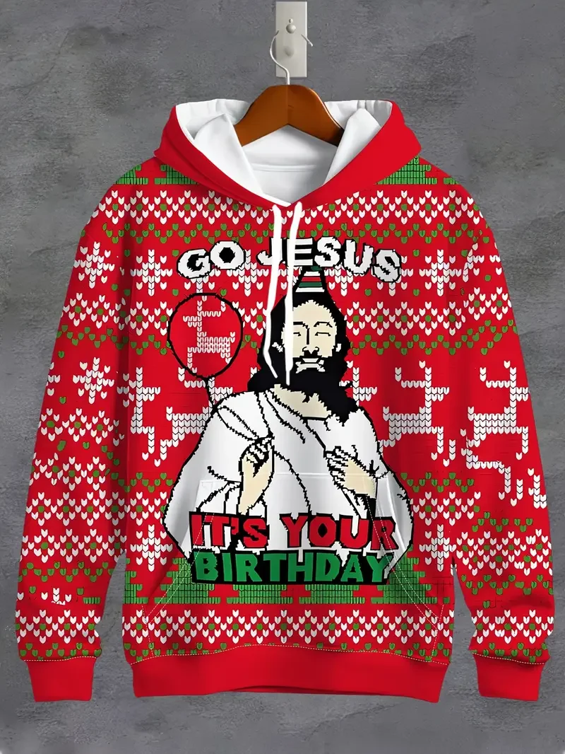 Merry Christmas 3d Hoodies For Man Woman Casual Oversized Pullover Fashion Unisex Sweatshirt Trend Kids Y2k Hoodies Clothing