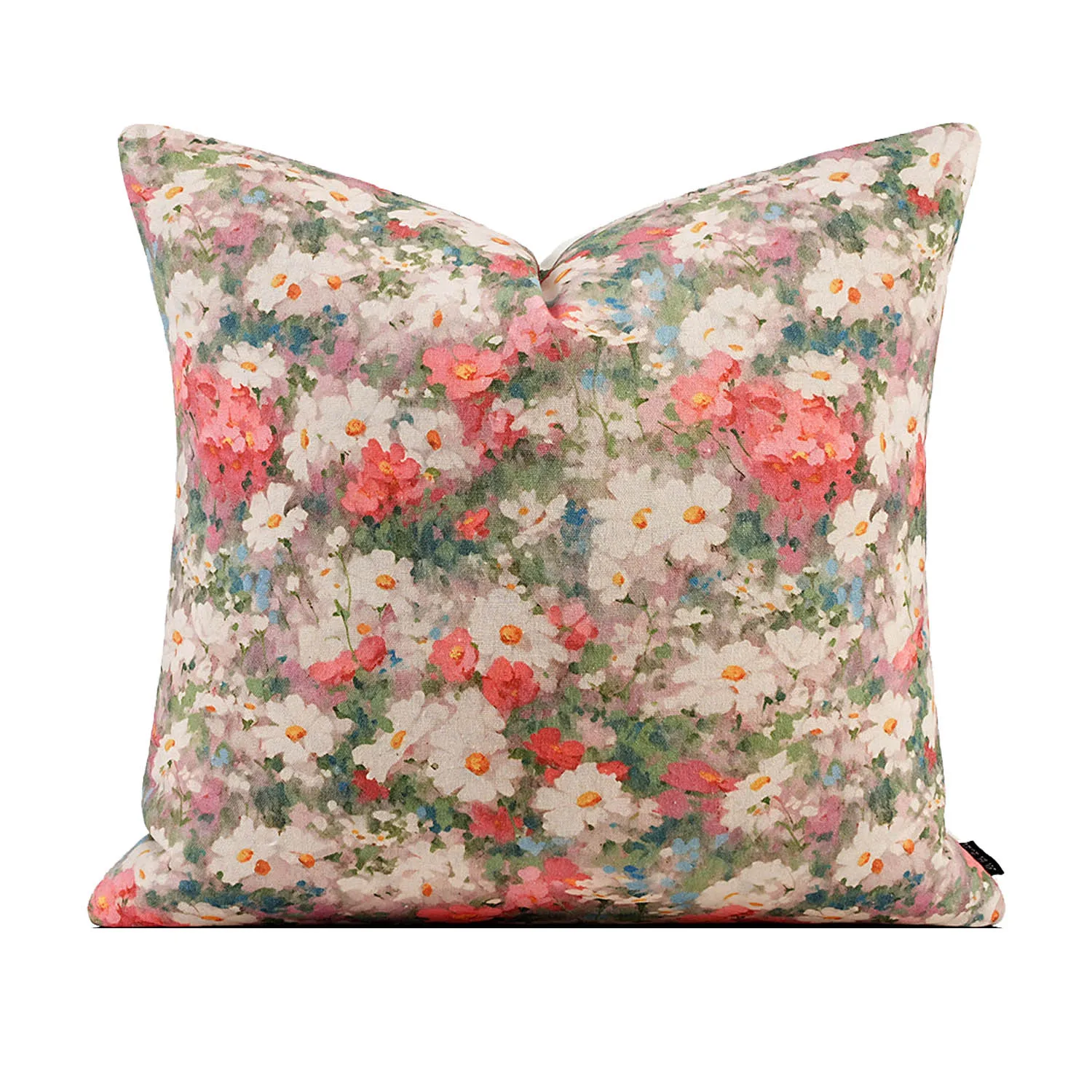 American Oil Painting Style Pillowcase Home Decorative Pillows For Sofa Headrest Cushion Jacquard Pillow Cover Home Decoration