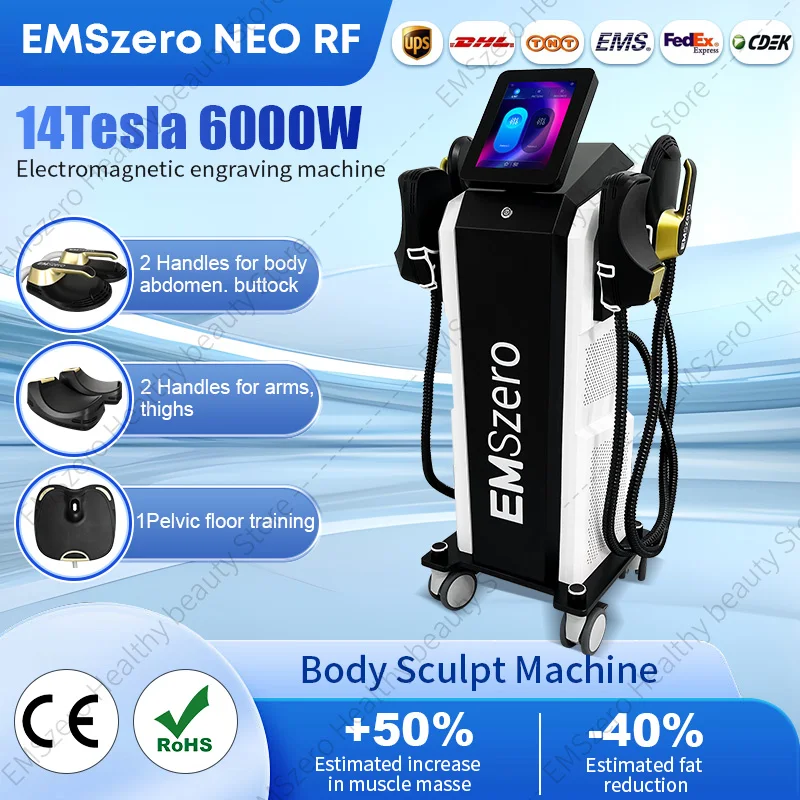 

DLS- RF 15 Tesla EMS Muscle body sculpting Machine EMSzero With 5 Handles Pelvic Stimulation PadsOptional Salon