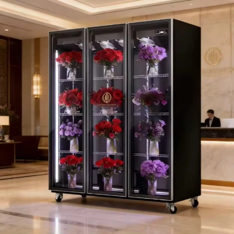 Fresh Flowers Preservation Floral Storage Commercial Flower Cooler Cabinet Refrigerator Display Fridge Customized