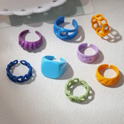 Trendy Chic Design Irregular Twine Cross Hollow Out Color Rings Silver Color For Woman Vintage Handmade Charm Funny Jewelry Gift
