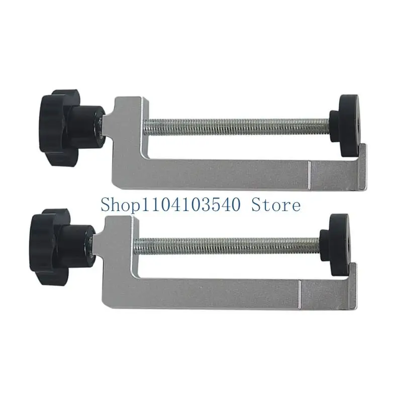 02DC تركيبات متينة ومتعددة الاستخدامات موثوقة مشبك ألومنيوم أداة نجارة مستقرة ودقيقة متينة لمنشار الطاولة دليل السكك الحديدية #3